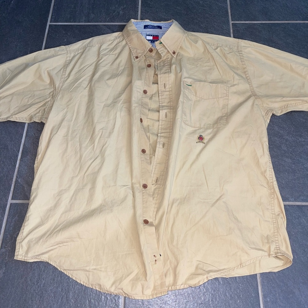 Tommy Hilfiger Men's Casual Shirt Vintage 90s Shirt - Picture 1 of 10